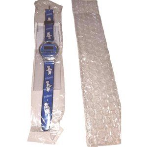 New Old Stock Pilsbury Dough Boy Royal Blue Digital Watch Original Packaging/In